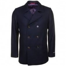 Archive 81 Mark Higgins Navy Blue Pea Coat